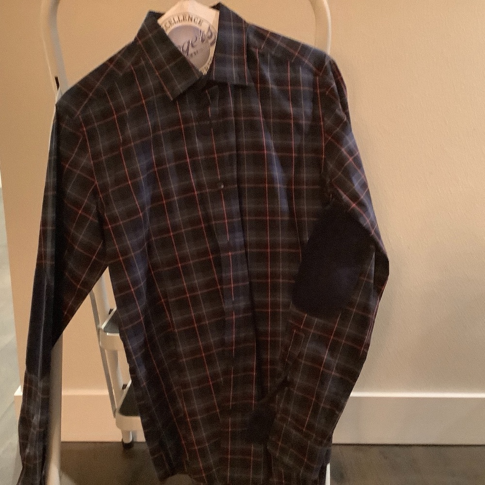 Navy Hugo Boss Plaid
